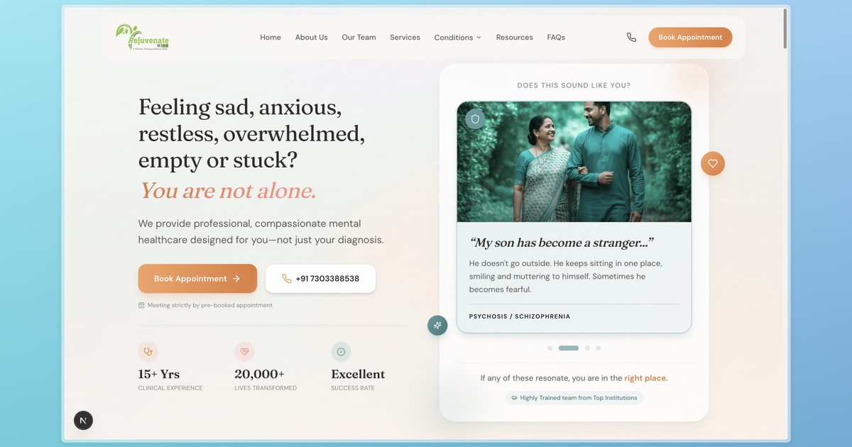 FAQ - Common Questions About Mental Health Treatment | Rejuvenate Mind